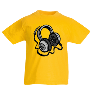 Headphones Kids T-shirt