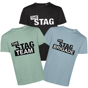 Stag Party Organic T-shirt: The Stag Designs