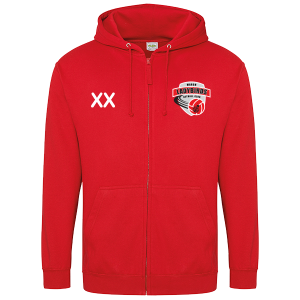 Ladybirds Netball Adult Zip Hoodie