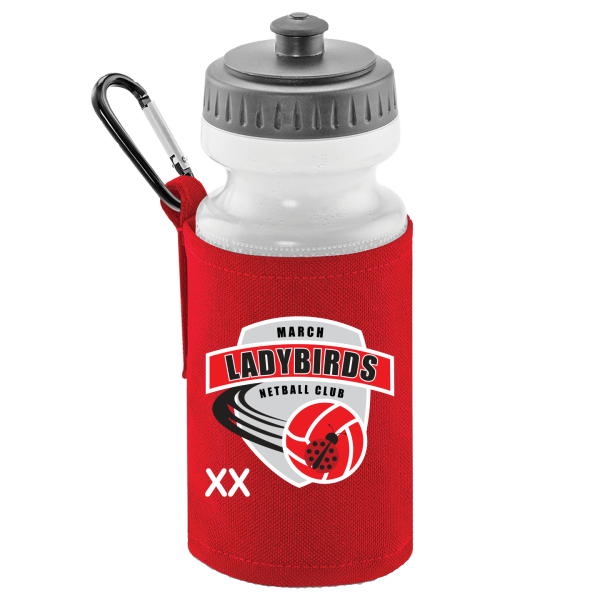 Ladybirds Netball Water Bottle and Holder